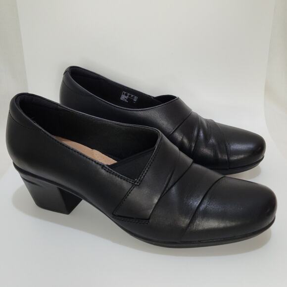 Clarks Shoes - Clarks Collection Women's Emslie Mae Office Career Pumps Shoes, Black, Size 9.5